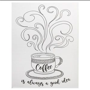 Crafter's Square Coffee Art Stretched Canvas